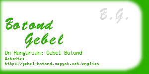 botond gebel business card